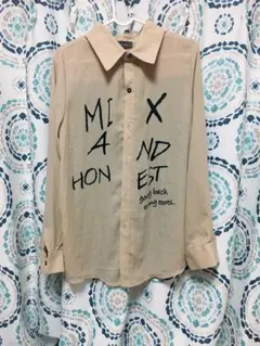 セシルマクビー シフォンシャツ ベージュ