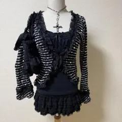 ┊͙₊˚✧フェアリーグランジ バレエコア ダークコア トップス 長袖 フリル