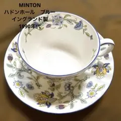 【新品】MINTON ハドンホールブルー カップ＆ソーサー ボーンチャイナ 英国