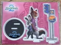 ズートピア2 HAPPYくじ　G賞　アクリルスタンド ニック　ジュディ