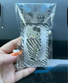 Hello Kitty ヘアクリップ ストライプ柄のサムネイル