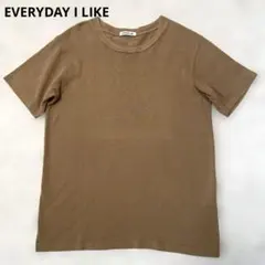 エブリデイアイライク　　半袖Tシャツ 茶系のサムネイル