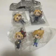 遊戯王 でふぉめミニマスコット 4種 武藤遊戯 闇遊戯 城之内克也