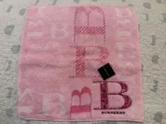 Burberryピンク タオルハンカチ Bロゴのサムネイル