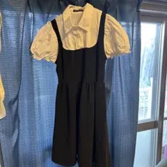 SHEIN 半袖ジャンパードレス Mサイズ