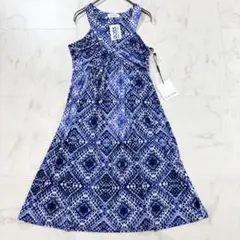カルバンクライン ストレッチノースリーブワンピース プリント新品タグ