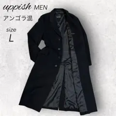UPPISH アップピッシュ アンゴラ混 チェスターコート ロングコート