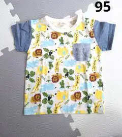 動物柄 半袖Tシャツ ポケット付きのサムネイル