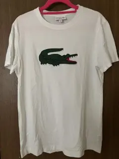 LACOSTE ラコステ Tシャツ ワニ刺繍　ホワイト Sサイズのサムネイル