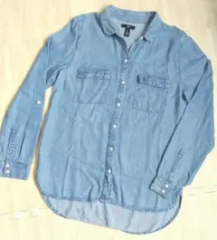 GAP シャツ 長袖 デニムブルー