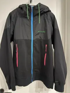 Columbia アウトドアジャケット フード付き　マルチカラー　サイズM