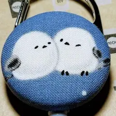 リールキーホルダーT94★ハンドメイド　ふわもこ♡シマエナガ