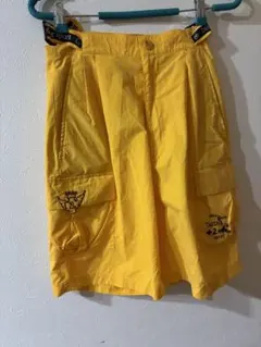 castelbajacイエロー ショートパンツ 王冠と翼刺繍サイズ1