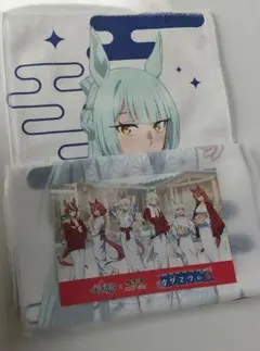 ウマ娘シンデレラグレイ 極楽湯コラボマフラータオル フジマサマーチ、ポストカード