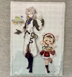 原神 スイパラコラボ アルベド＆クレー クリアファイル - メルカリ