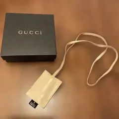 美USED グッチ　クロシェット　レザーネックレス　キーホルダー　革製のサムネイル