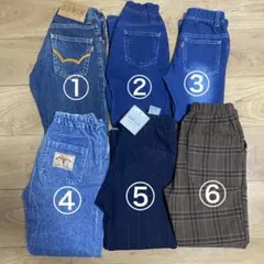 子供服 120 まとめ売り 9点セット デニム パンツ 長袖シャツ トップス