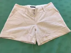 トミーヒルフィガー ベージュストライプ ショートパンツ