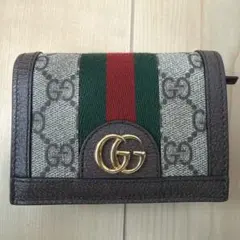 【美品】Gucci GGパターン 二つ折り財布