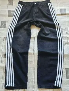 y2k opium stripe denim swag