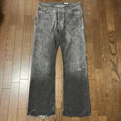 ラルフローレン　デニムパンツ 先染めブラック W33 フレア　ブーツカットのサムネイル