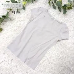 日本製❗️美品❗️【トルディア】スクエアネック レディース半袖Tシャツ Mのサムネイル
