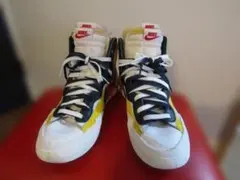 NIKE × SACAI BLAZER High イエロー×ネイビー27㎝美品