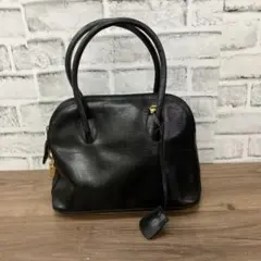 美品】agnes b. ハンドバッグ ブラック レザー - メルカリ
