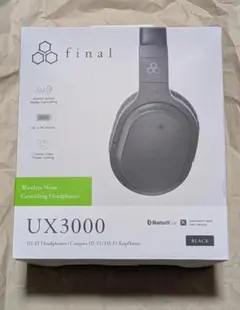 final UX3000 ワイヤレスヘッドフォン ブラック