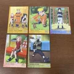❶　ナルト NARUTO ポストカード 5種　ジャンプフェア 2004