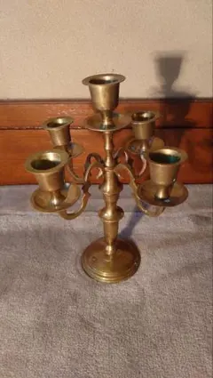 マロン様専用【アンティーク】 キャンドル ホルダー イギリス 五灯 燭台 古道具
