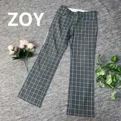 zoy ゴルフパンツ　 ボトムス　緑　38 チェック柄のサムネイル