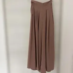 プリーツデザイン ワイドパンツ　スカンツ　パンツ　GU UNIQLO