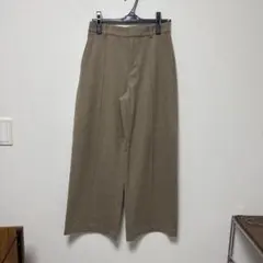 UNIQLO ブラッシュドジャージーワイドパンツ　M ベージュ