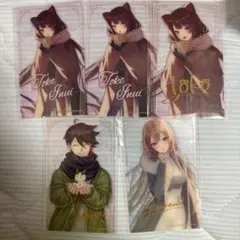 あったかグッズ2021 クリアカード 戌亥とこ 三枝明那 フレン・E・ルスタリオ