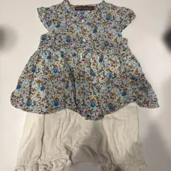 花柄ロンパース　80のサムネイル
