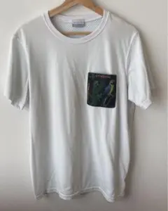【値下げ】Columbia オウムプリント ポケット付きTシャツ Lサイズ