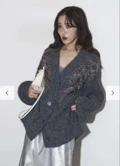 ルネ♡ビジューカーディガン 美品 ルネ ビジュー カーディガン 36 黒 - メルカリ