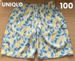 UNIQLO レモン柄リラコ ショートパンツ　パジャマ　100cmのサムネイル