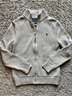美品★Polo Ralph Lauren グレー カーディガン　140cm