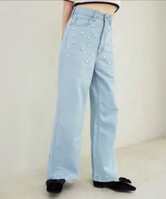 MAJESTIC LEGON パールワイドデニムのサムネイル