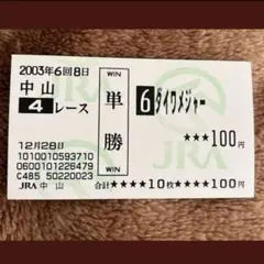 期限切れ単勝馬券】 ジャパンカップダート 2006 アロンダイト - メルカリ
