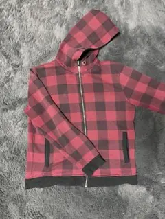 りゅうちゃん着用 oldXlarge チェックジップパーカー SWAG