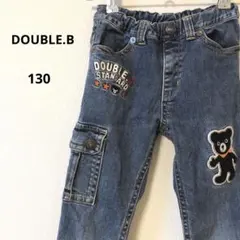 DOUBLE.B ダブルビー ミキハウス デニムパンツ ブルー 130