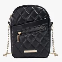 未使用✨ショルダーバッグ レディース 小さめ ブラック 可愛い キルティング