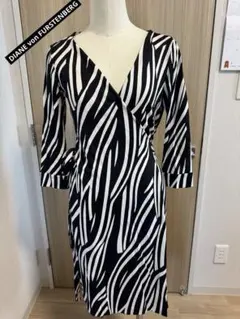 DIANE von FURSTENBERGラップワンピース（7部袖）