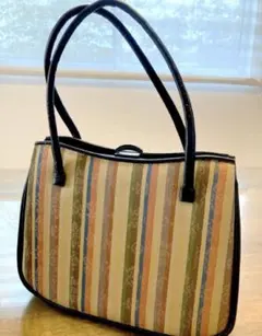 値下げ　未使用　難あり　和装バッグ レザー風　レトロ マチあり　がま口