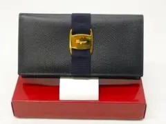 3483] 新品 アウトレット品 ＊フェラガモ＊ リザード型押し 長財布 