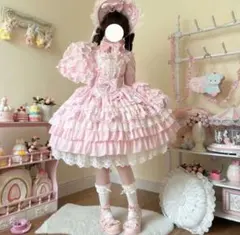 アンドロミオ ロリィタ ジャンスカ ピンク フリル JSK ロリータ