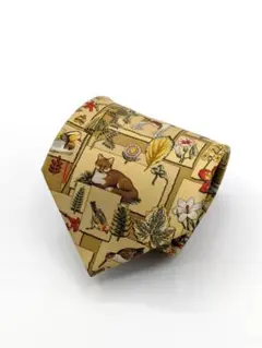良品✨ フェラガモ ネクタイ シルク イエロー 1875